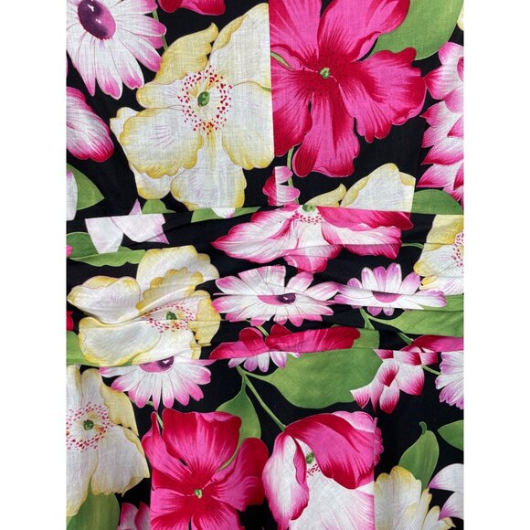 Signature by Robbie Bee Womens Size 12 Colorful Floral Sleeveless Lined Dress - Picture 4 of 10